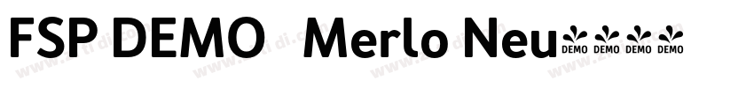 FSP DEMO   Merlo Neu字体转换